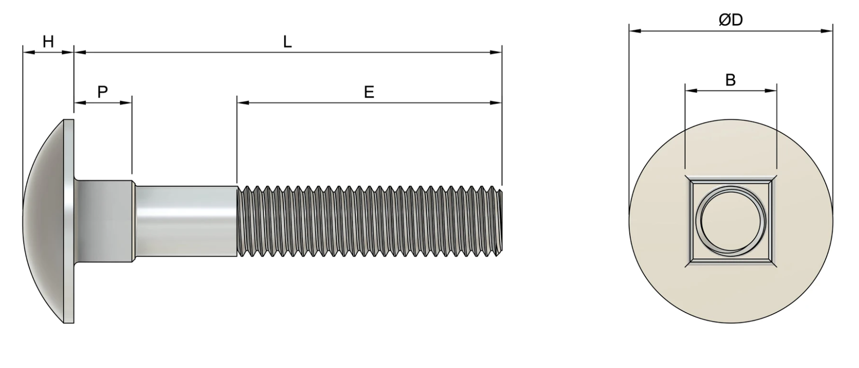 DIN 603 KASA CIVATASI